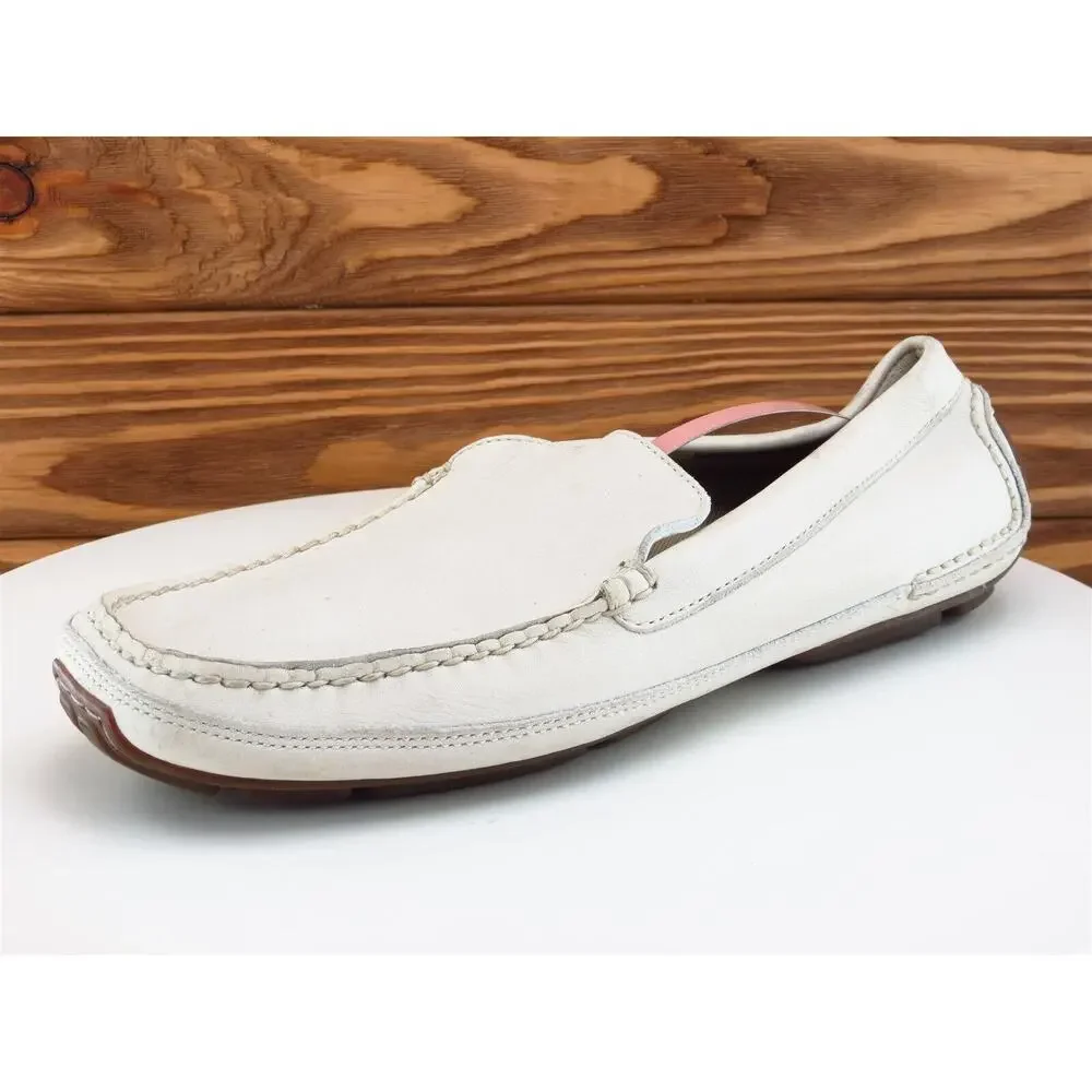 Rockport Sz 10 Driving‎ Moccasin Beige Leather Men Slip On Medium (D, M)